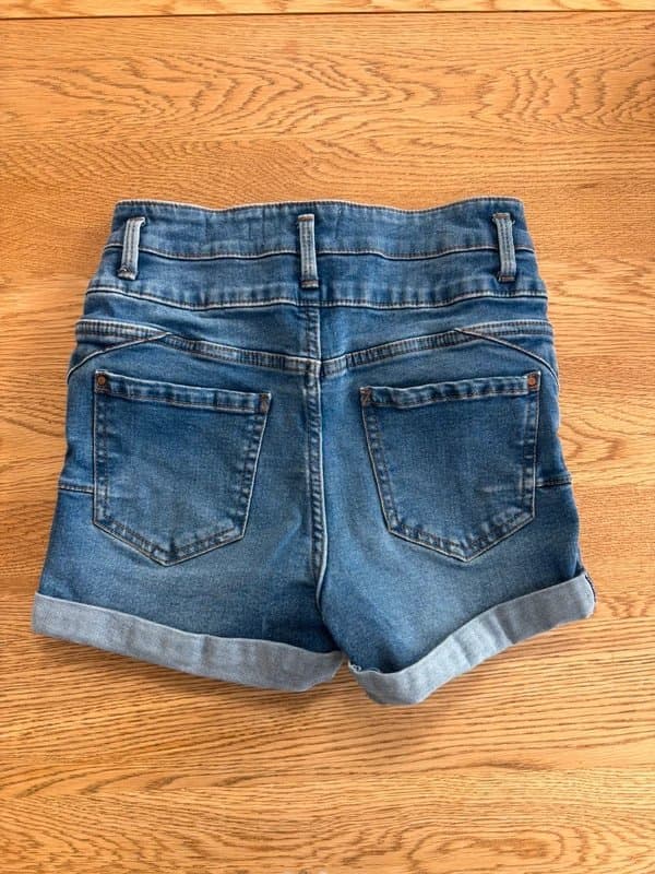 New Look New Look high waisted blue denim shorts. Size 8.