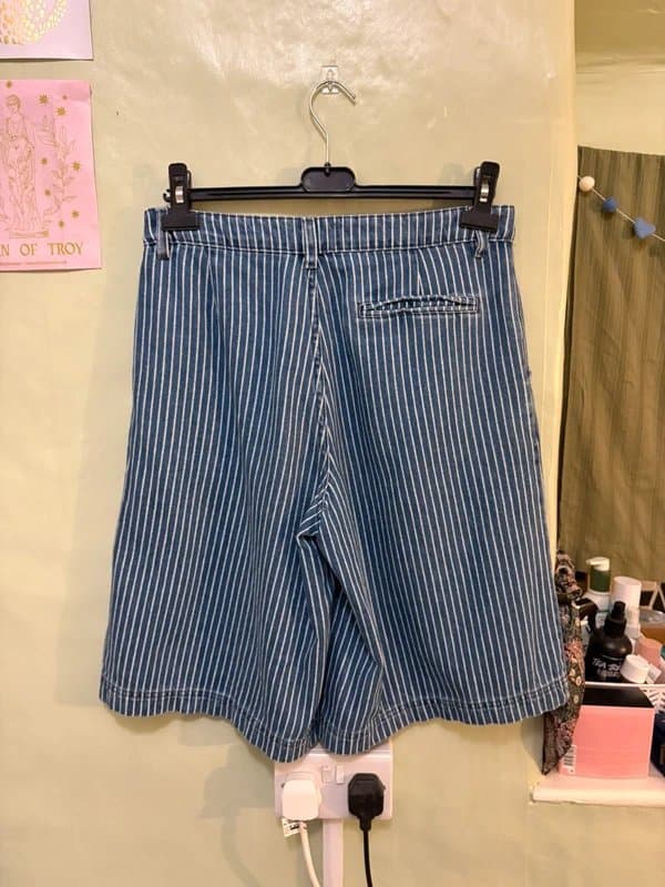 ASOS Design ASOS Striped Denim Jorts