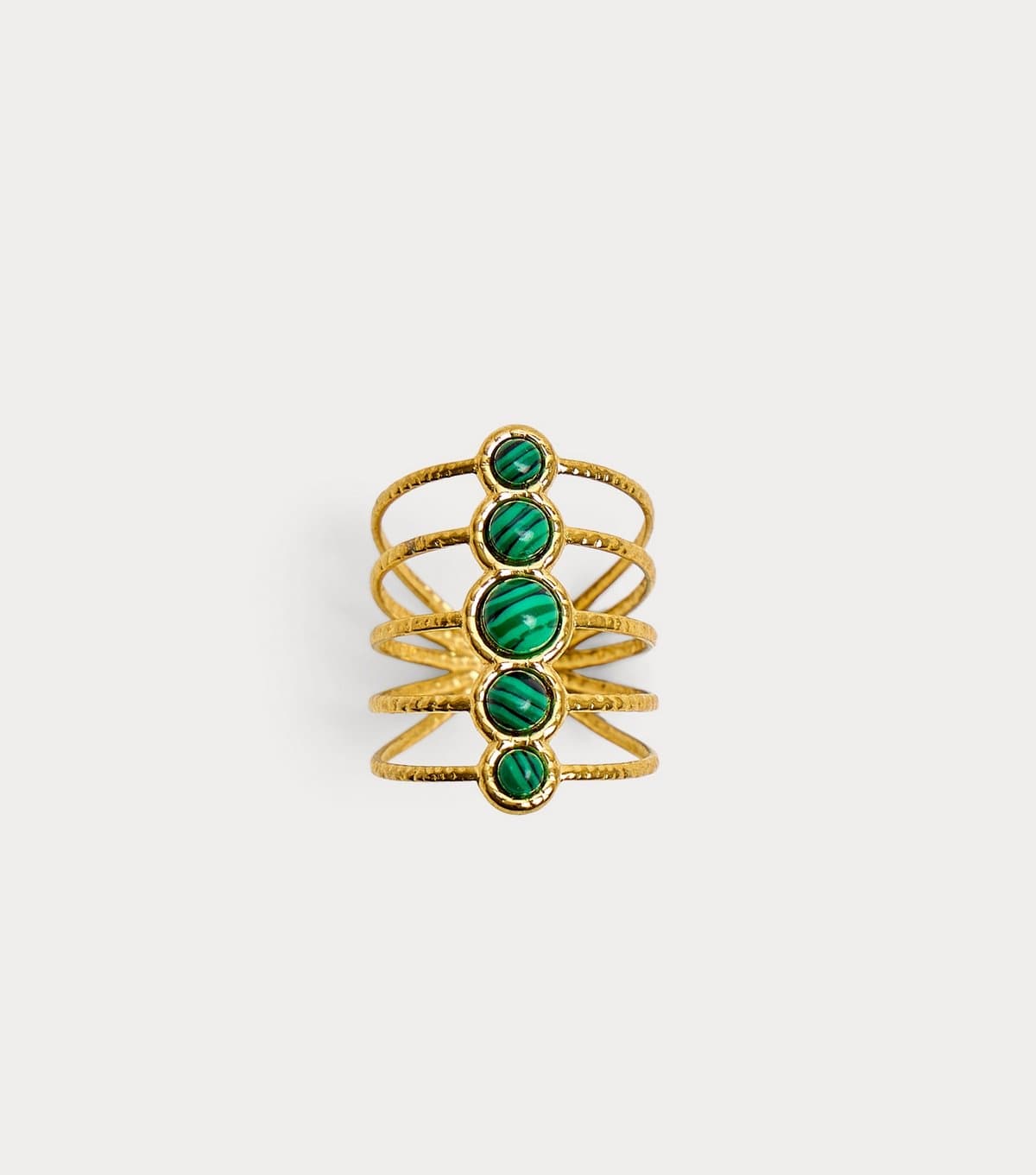 Public Desire Gold Tone Adjustable Layered Ring Public Desire New Look