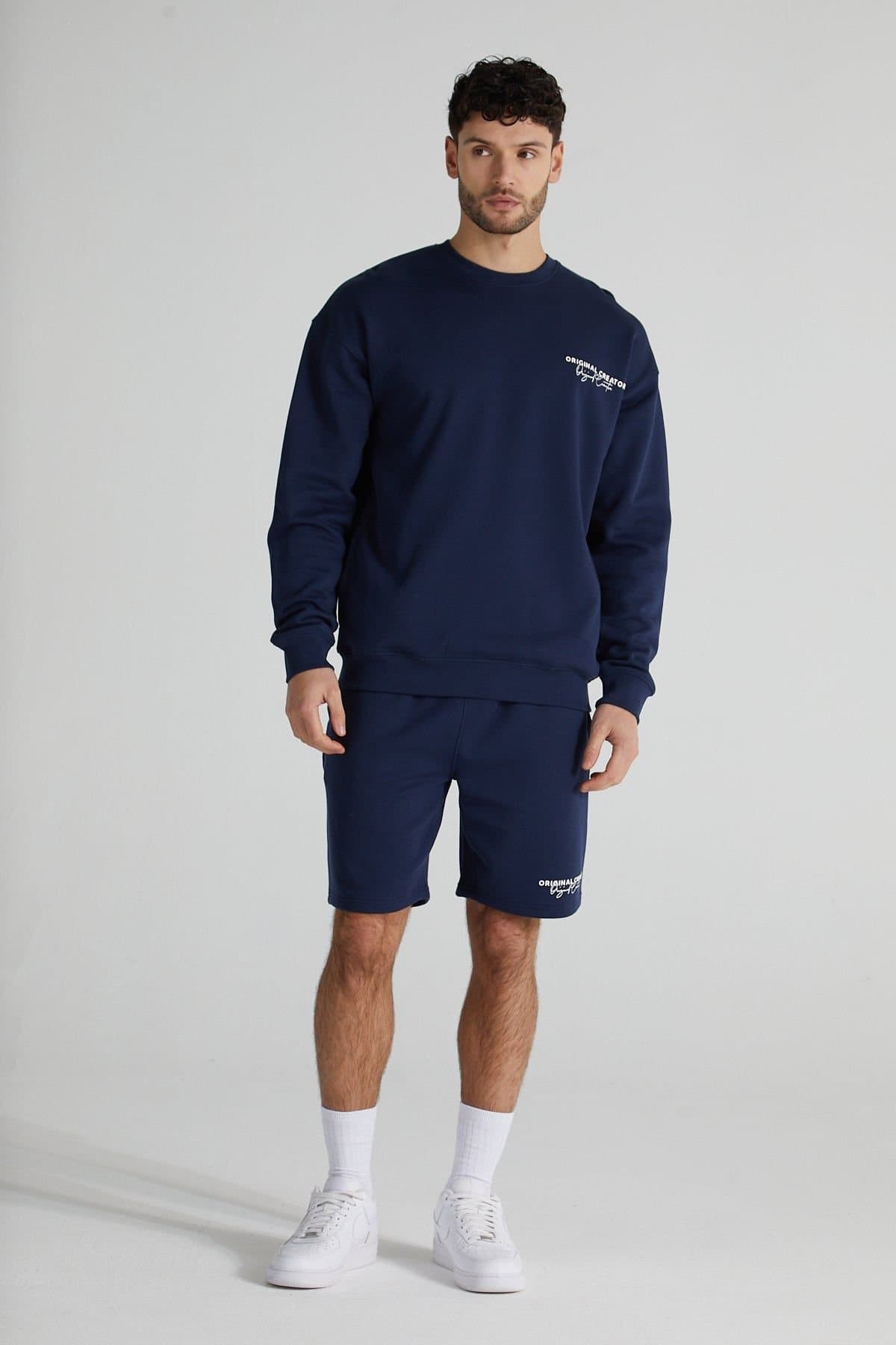 Original Creator Original Creator Men's Original Sweatshirt in Navy