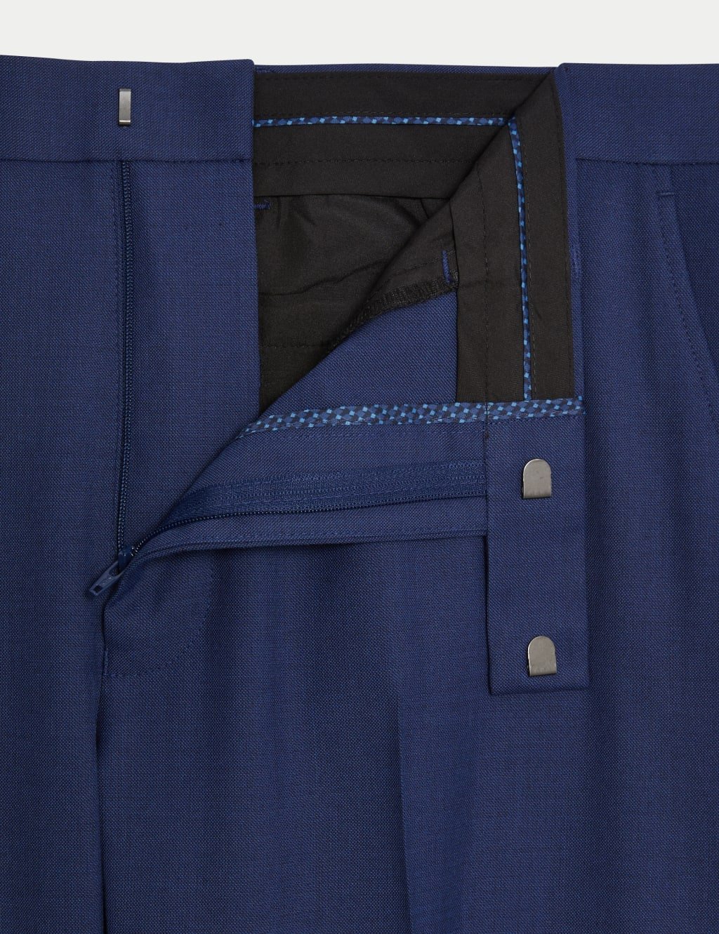 Marks & Spencer M&S Regular Fit Stretch Ultimate Suit Trousers Dark Indigo - 2