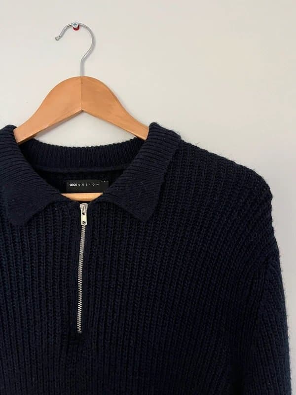 ASOS ASOS Knitted 3 Quarter Zip Jumper