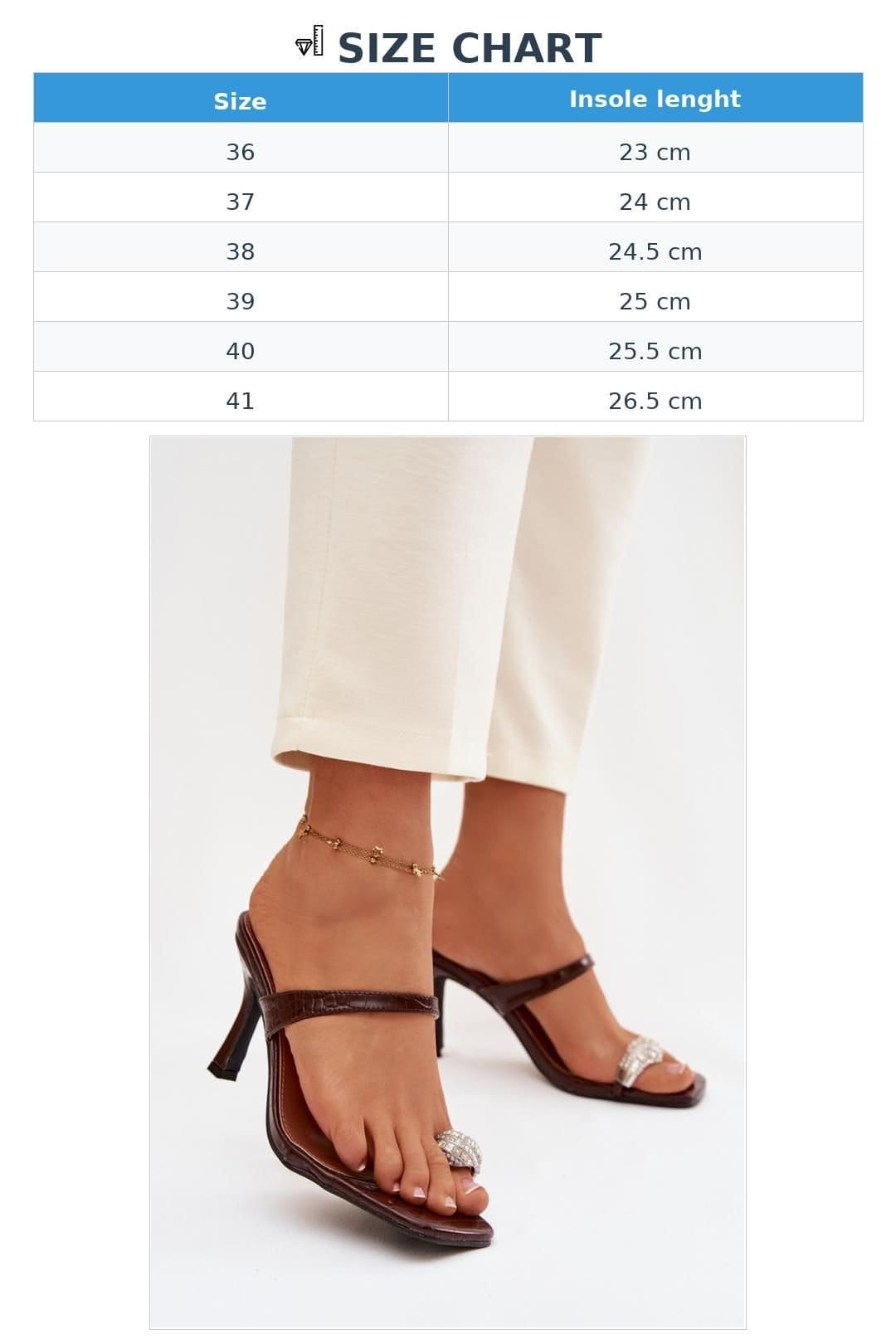 Love Lace Love Lace Women's Elegant Heeled Sandals with Stiletto Heel & Jeweled Toe in Brown - 4