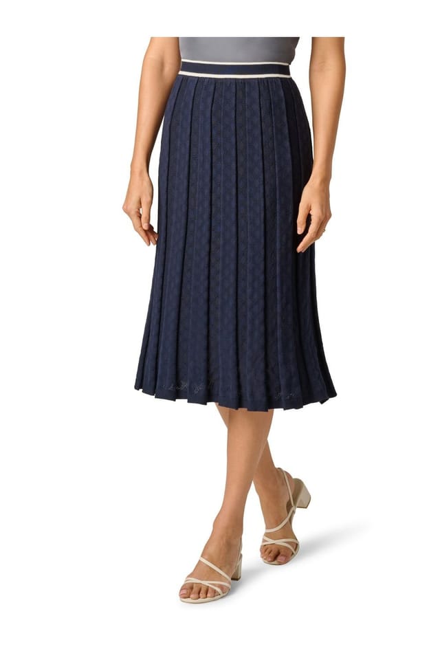 Adrianna Papell Adrianna Papell Women's Tipped Sweater Skirt - 2