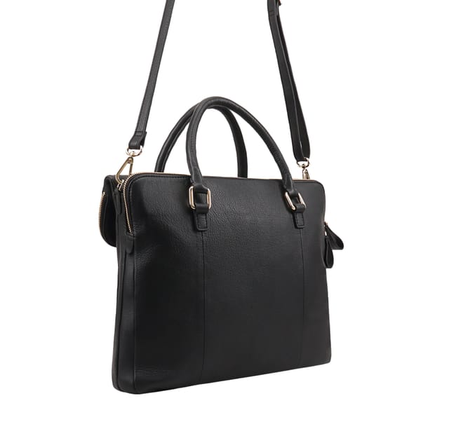 Paul Costelloe Paul Costelloe Women's Lucy Leather Multi Way Bag in Jet Black - 2