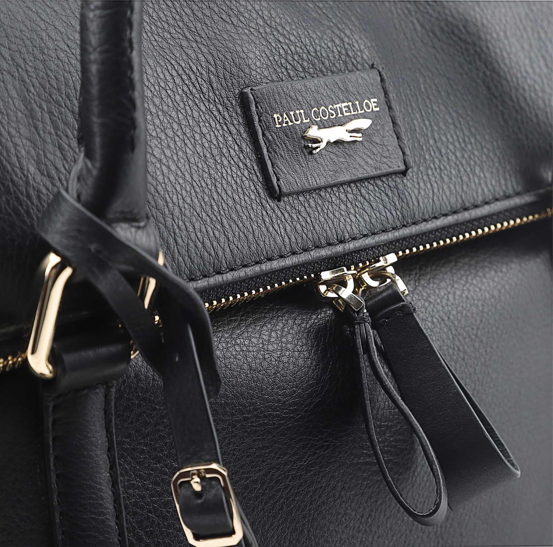 Paul Costelloe Paul Costelloe Women's Lucy Leather Multi Way Bag in Jet Black - 4