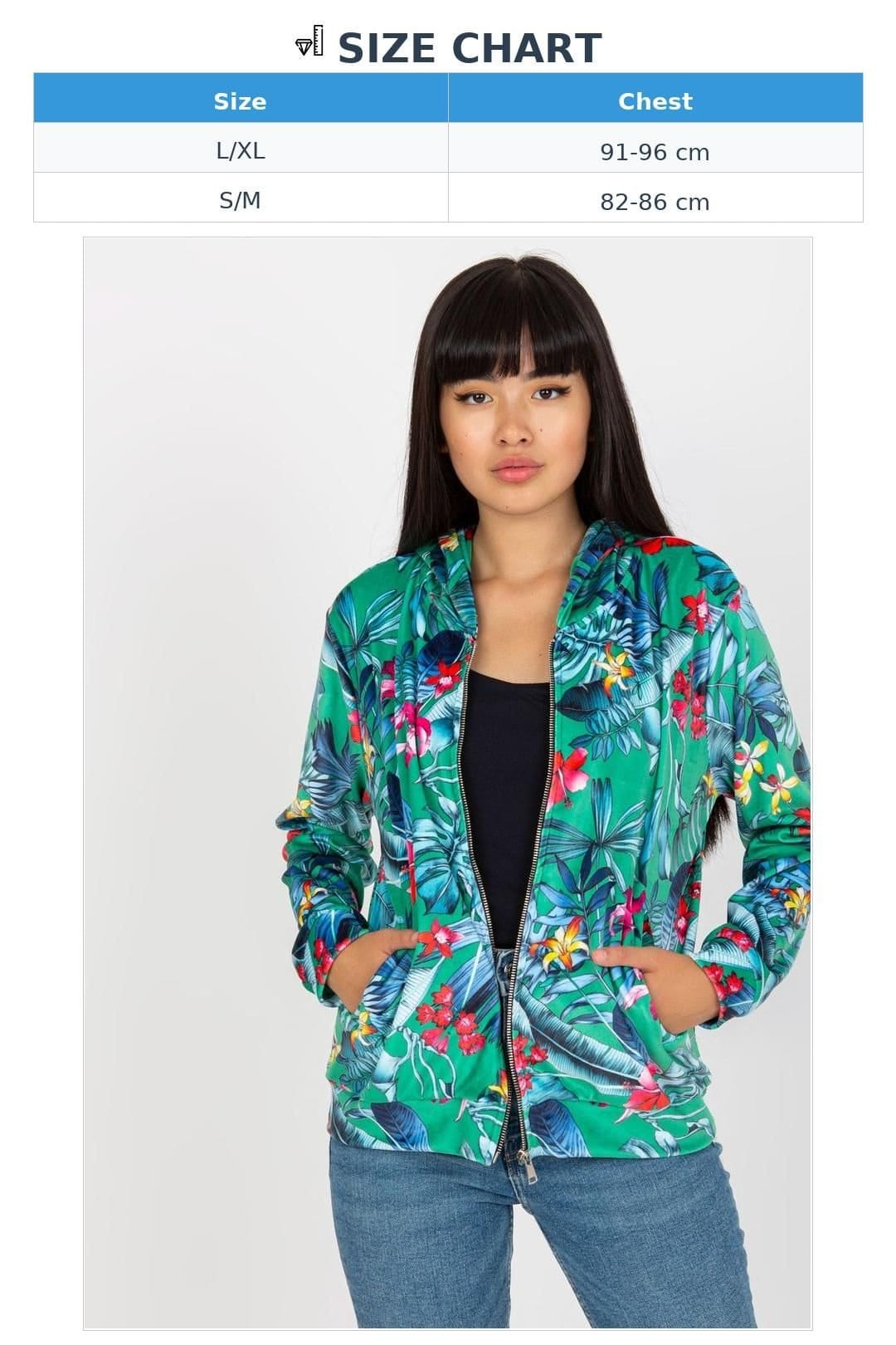 Love Lace Love Lace Women's Zip Hoodie Sweatshirt with Pockets in Green - 4