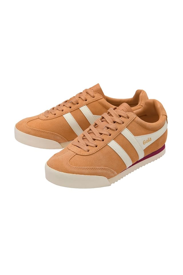 Gola Classics Gola Classics Women's 'Apollo' Suede Lace-Up Trainers in Light Tan - 3