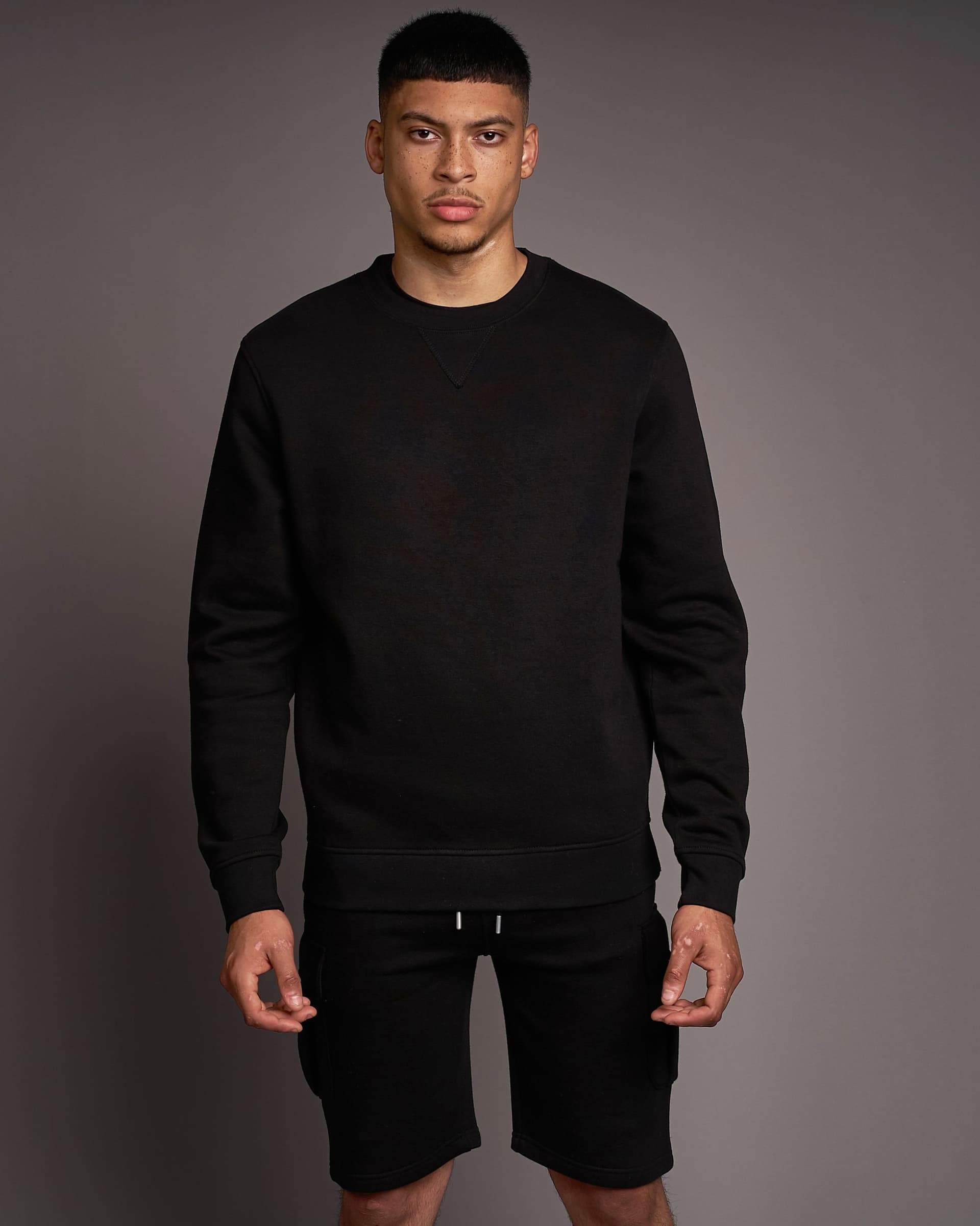 Juice Juice Black Cotton-Rich Crew Neck Sweatshirt