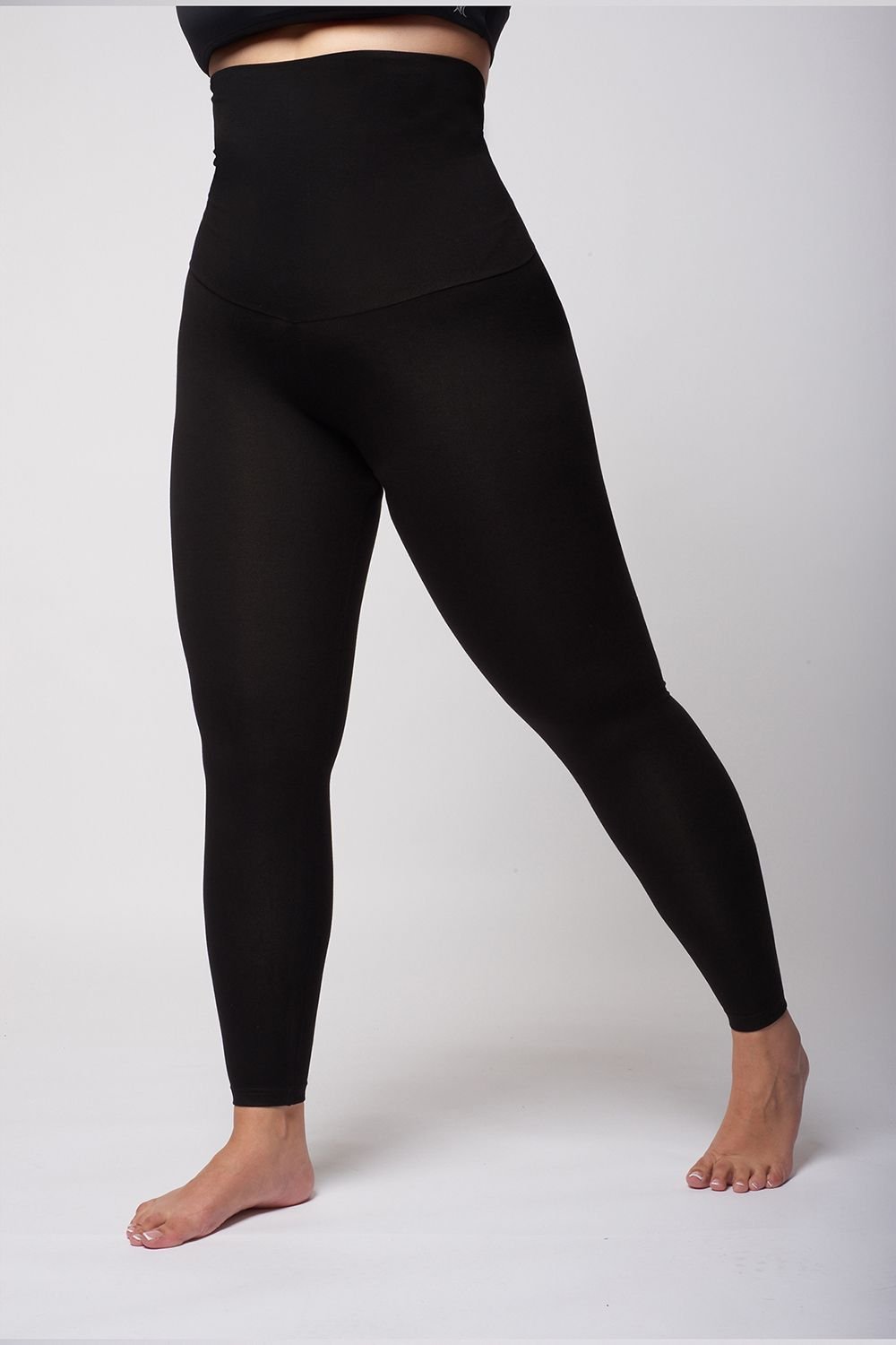 TLC Sport TLC Sport Women's High Tummy Control Extra Strong Compression Leggings in Black - 3