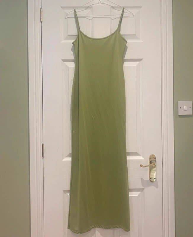 Bershka Bershka Green Maxi Dress