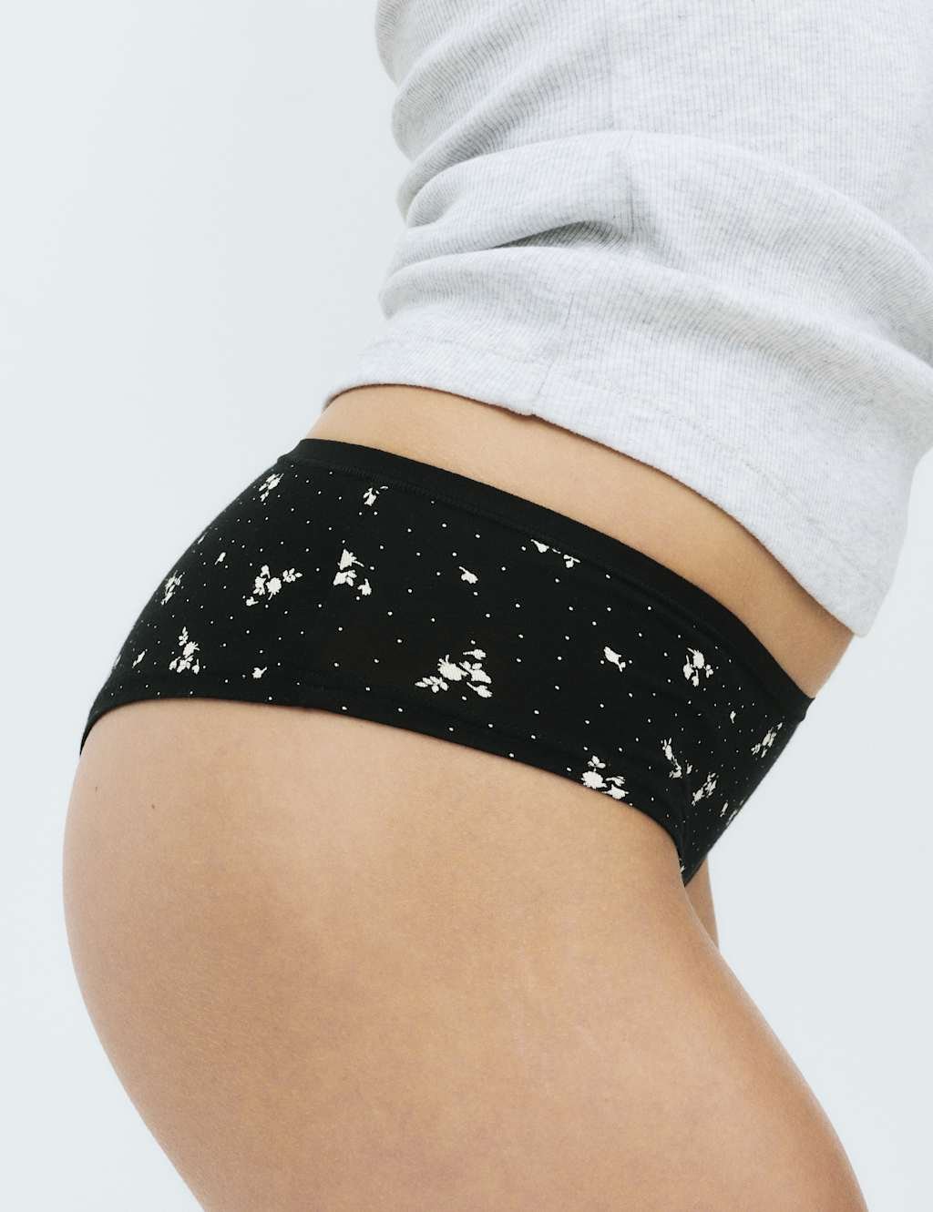 Marks & Spencer M&S 5 Pack Cotton Modal Hipster Knickers Black Mix - 3