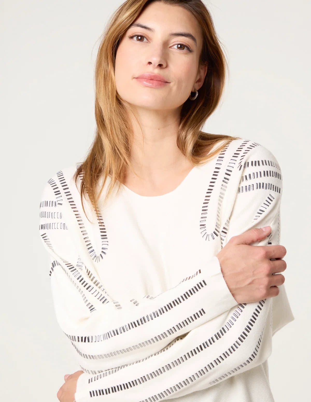 Blue Vanilla Embellished Shoulder Jumper