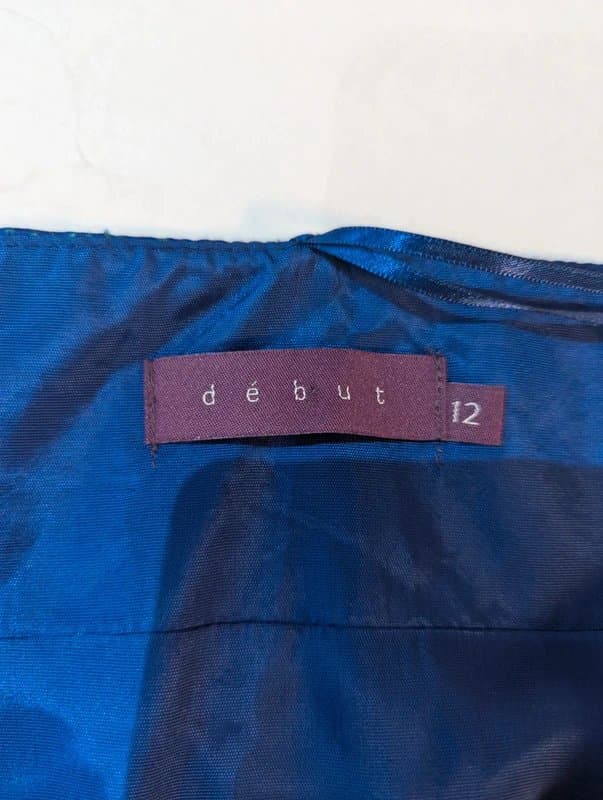 Debut Debut size 12 halterneck silky long dress