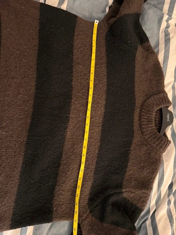 ASOS Brown and Black Stripe Oversized Jumper