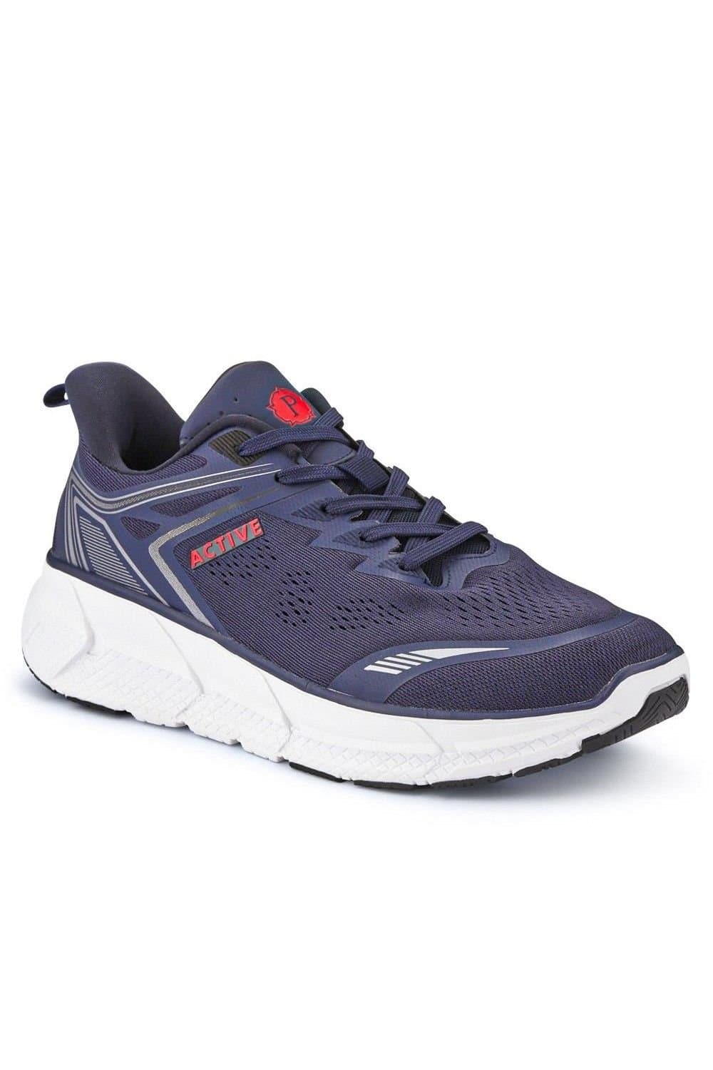 Pavers Pavers Navy Wide Fit Memory Foam Trainers