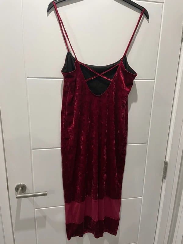 ASOS Red Velvet Dress