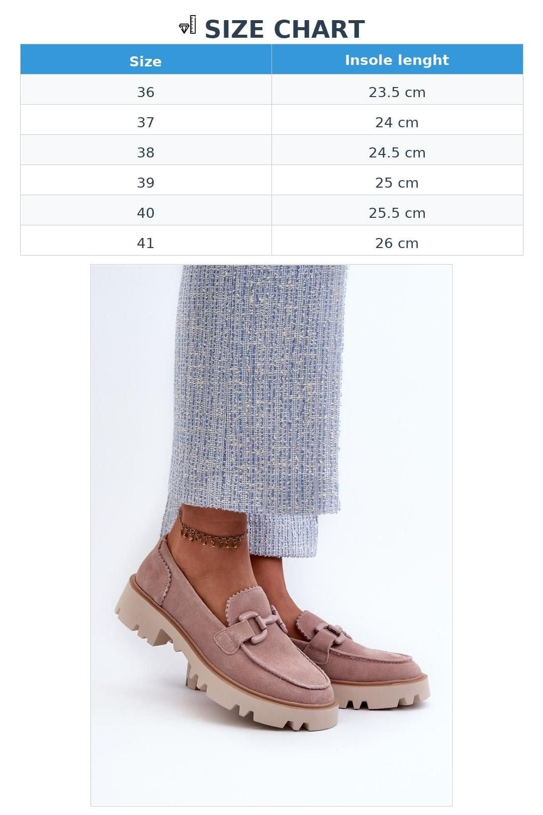Love Lace Love Lace Women's Natural Suede Moccasins with Flat Heel & Front Charm Detail in Pink - 4