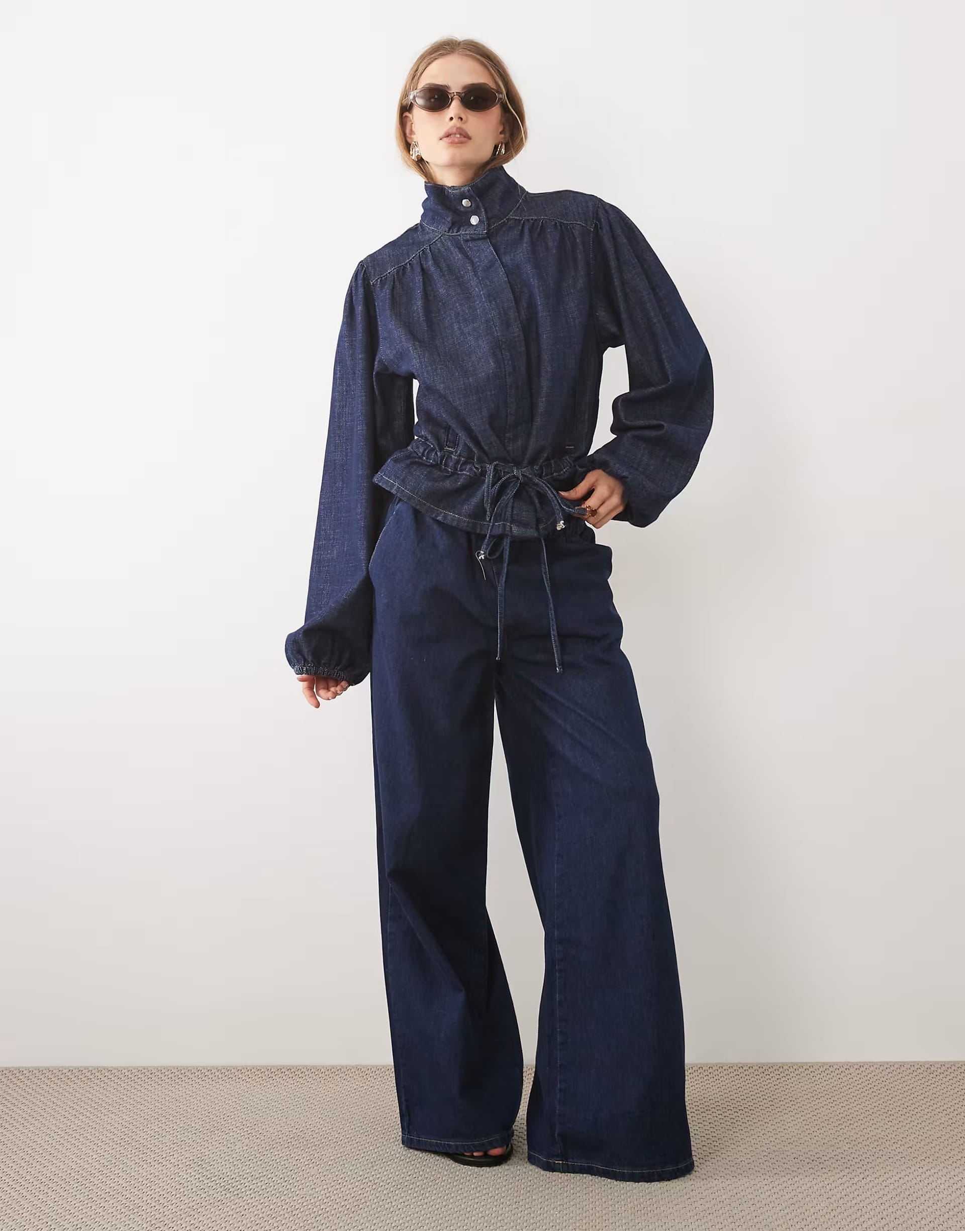 ASOS Denim Co-ord in Mid Blue