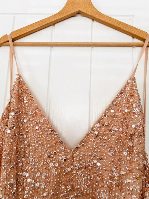 ASOS Design ASOS edition heavily embellished sequin dress size 10