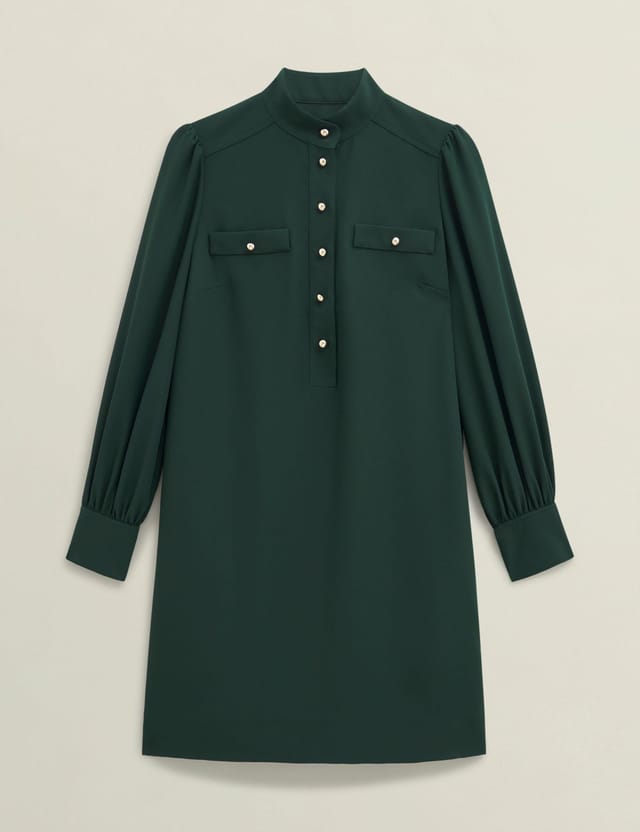 Hobbs London Hobbs London Women's STEPHANIE DRESS in Bottle Green - 2