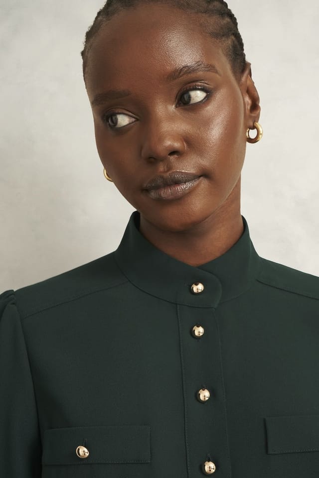 Hobbs London Hobbs London Women's STEPHANIE DRESS in Bottle Green - 3