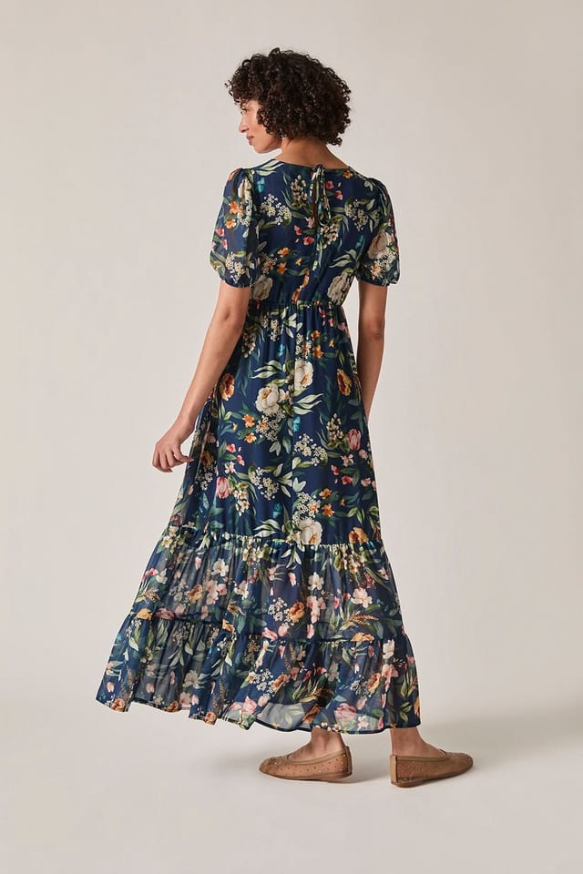 James Lakeland James Lakeland Women's Navy Botanical Floral Maxi Dress - 2