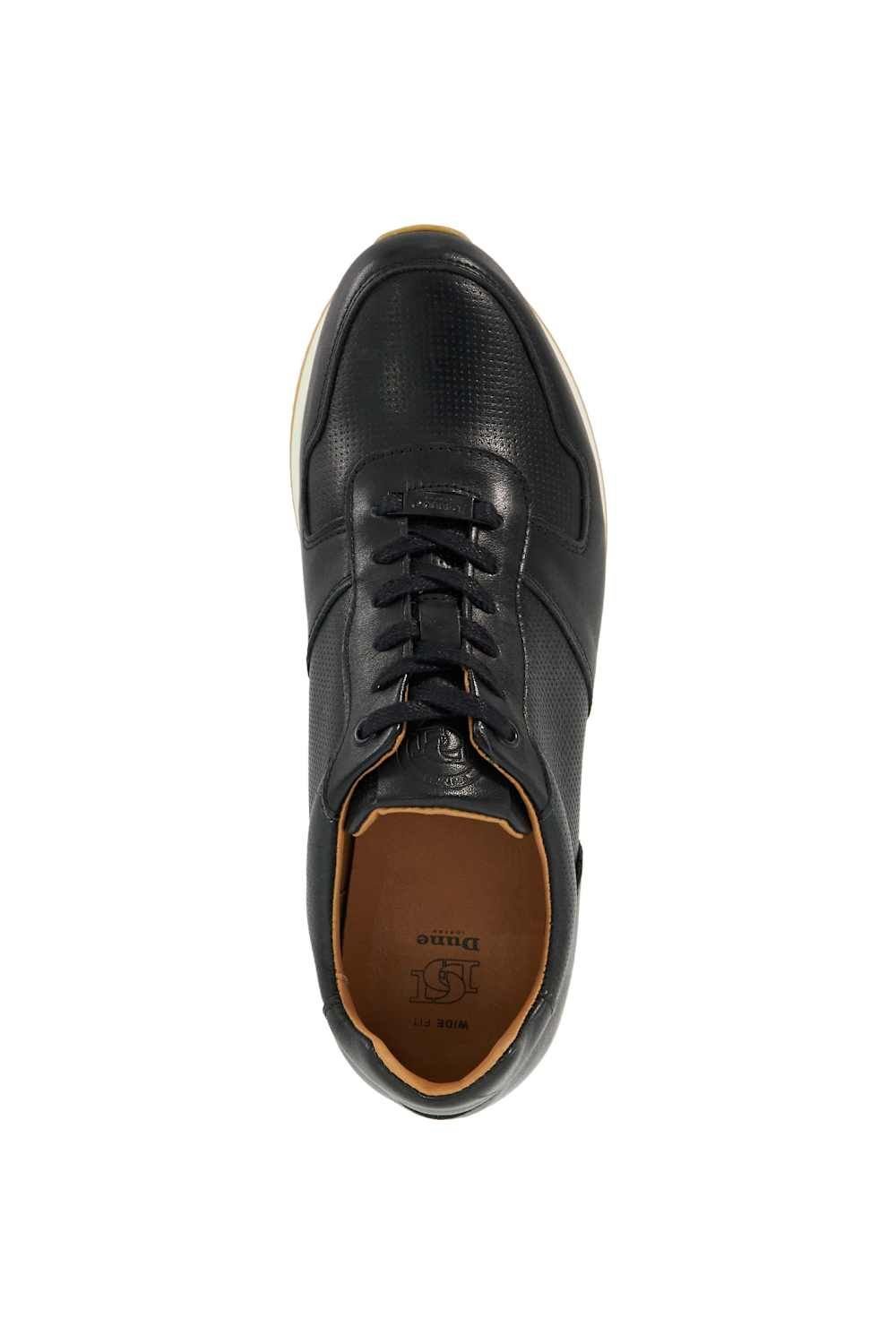 Dune London Dune London Men's Wide Fit 'Trilogy' Leather in Black - 4