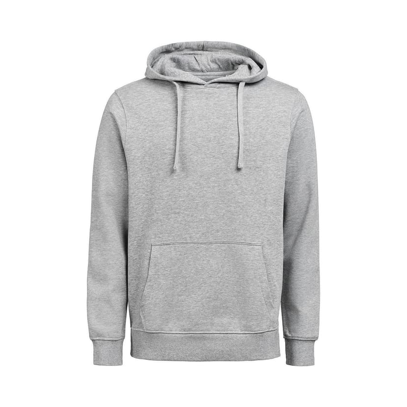 Untagged Movement Untagged Movement Men's Cotton Regular Drawstring Hoodie in Grey - 1