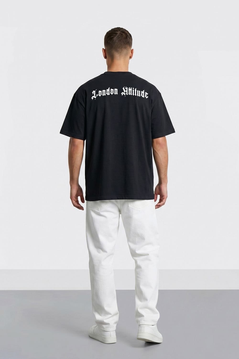 LONDON ATTITUDE LONDON ATTITUDE Men's Original Creators Doberman Oversized Heavyweight T-Shirt in Black - 4
