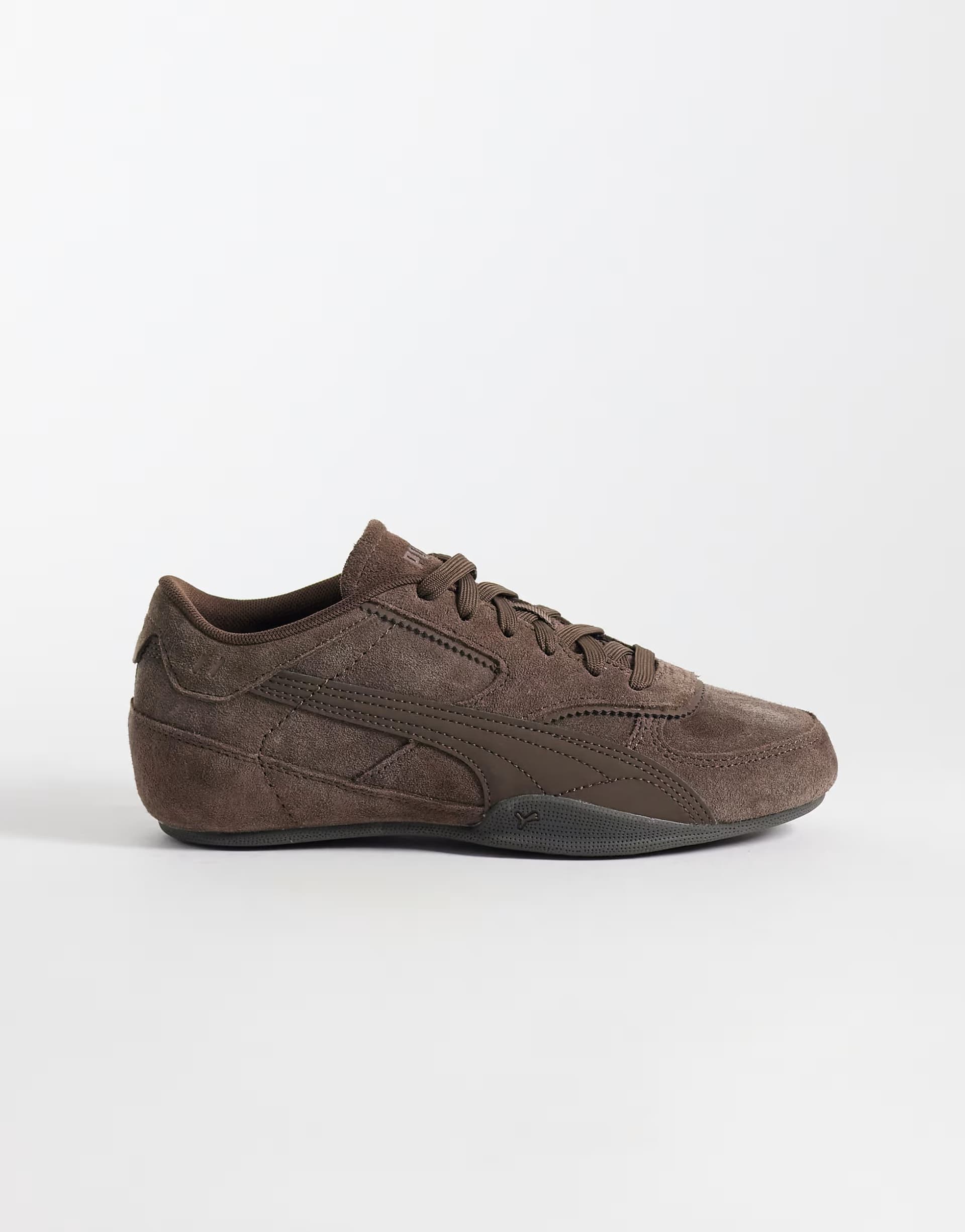 ASOS Puma Bella Mina suede trainers in all brown