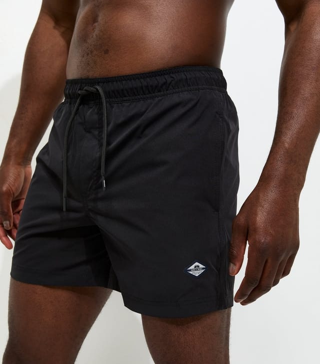 jack & jones Men's Black Regular Drawstring Swim Shorts Jack & Jones New Look - 3