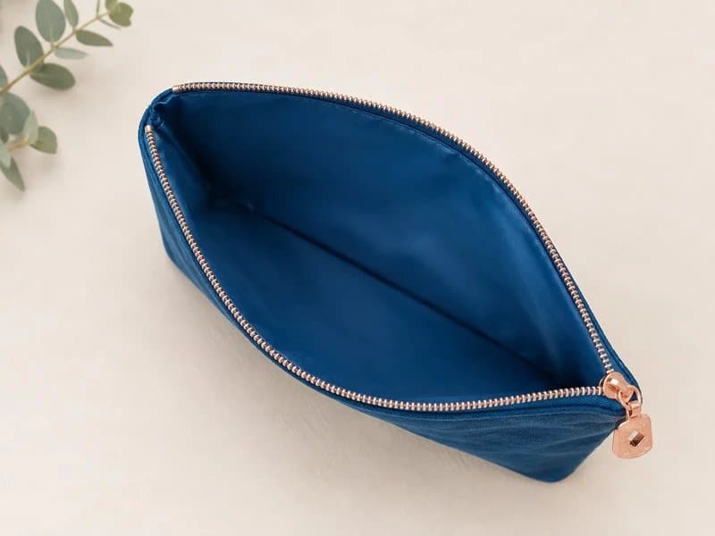 Birchbox Birchbox Navy Velvet Makeup Bag / Rose Gold Star Detail / Brand New Unused