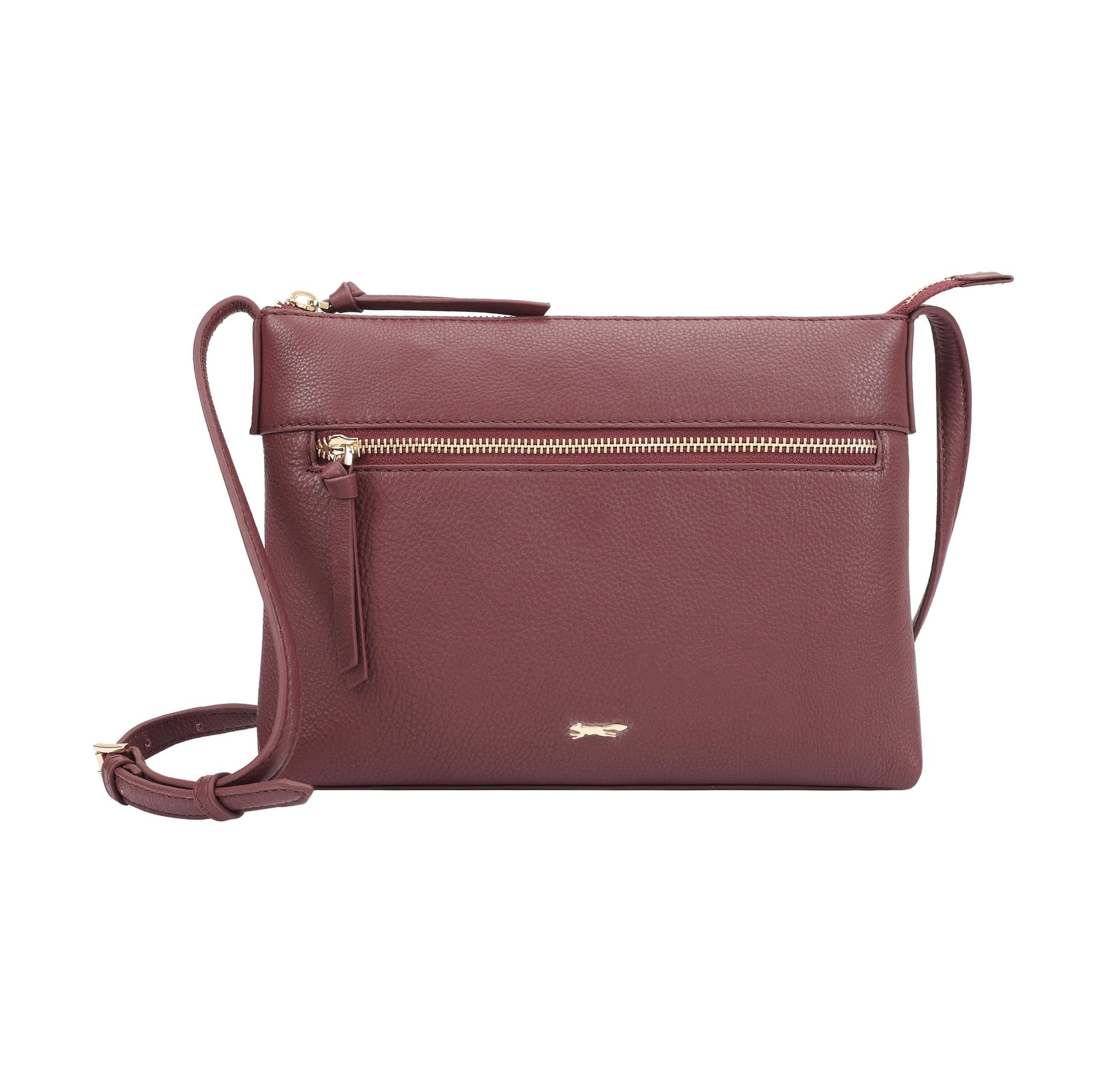 Paul Costelloe Paul Costelloe Women's Amiata Leather Cross Body Bag in Purple