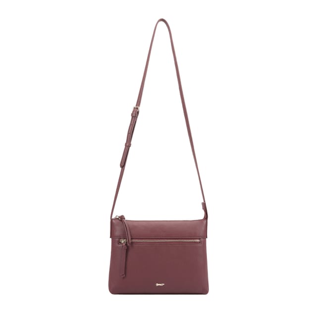 Paul Costelloe Paul Costelloe Women's Amiata Leather Cross Body Bag in Purple - 2