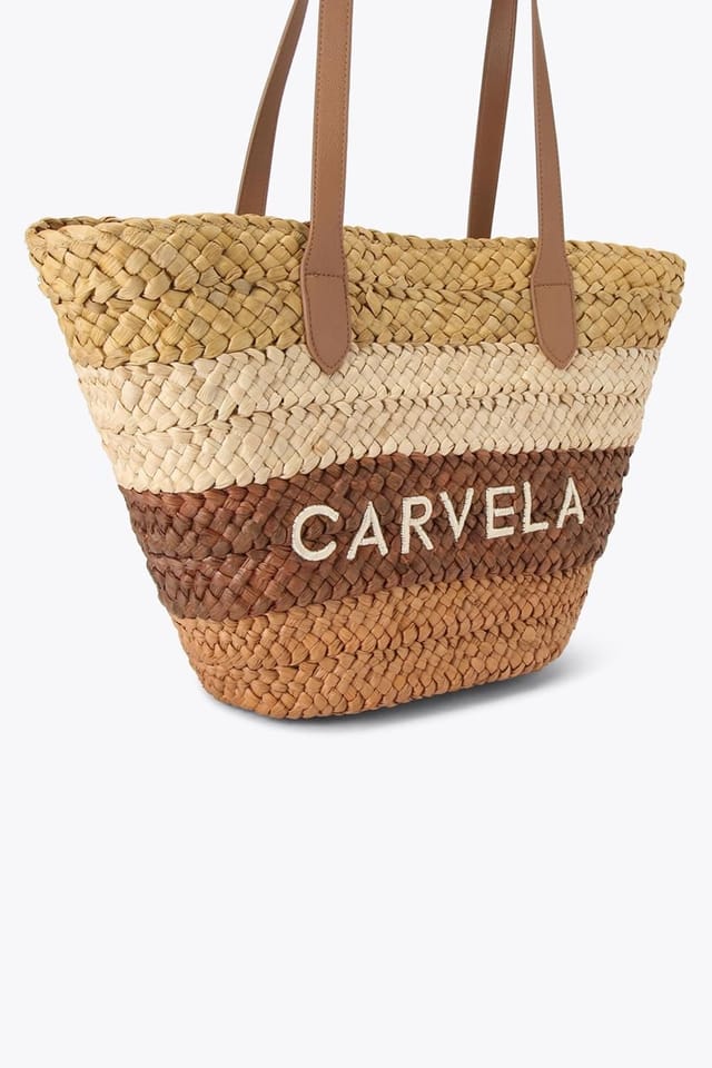 Carvela Carvela Women's 'Nicola Straw Basket' Bag in Light Brown - 2