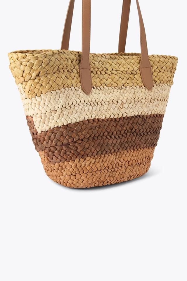 Carvela Carvela Women's 'Nicola Straw Basket' Bag in Light Brown - 3