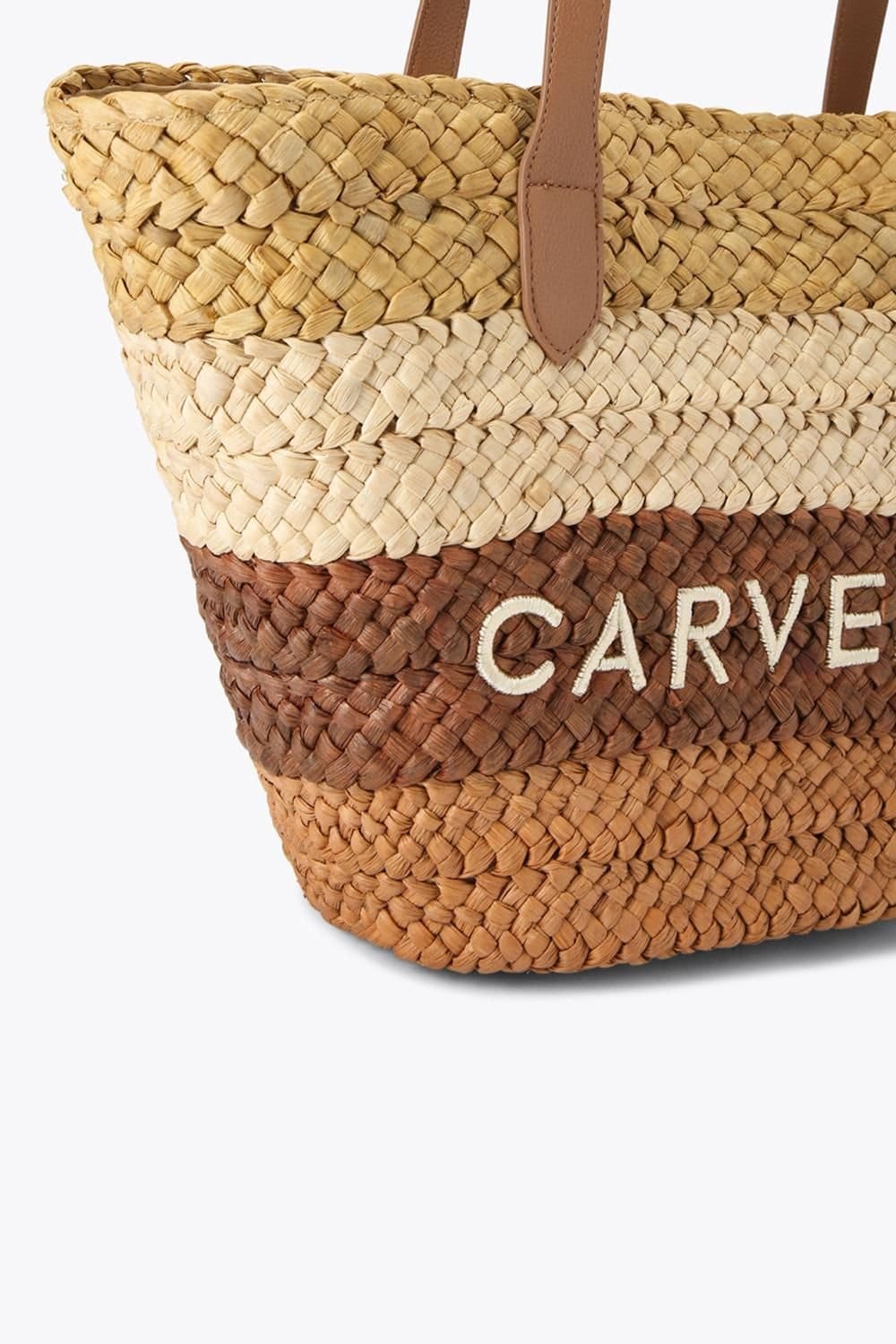 Carvela Carvela Women's 'Nicola Straw Basket' Bag in Light Brown - 4