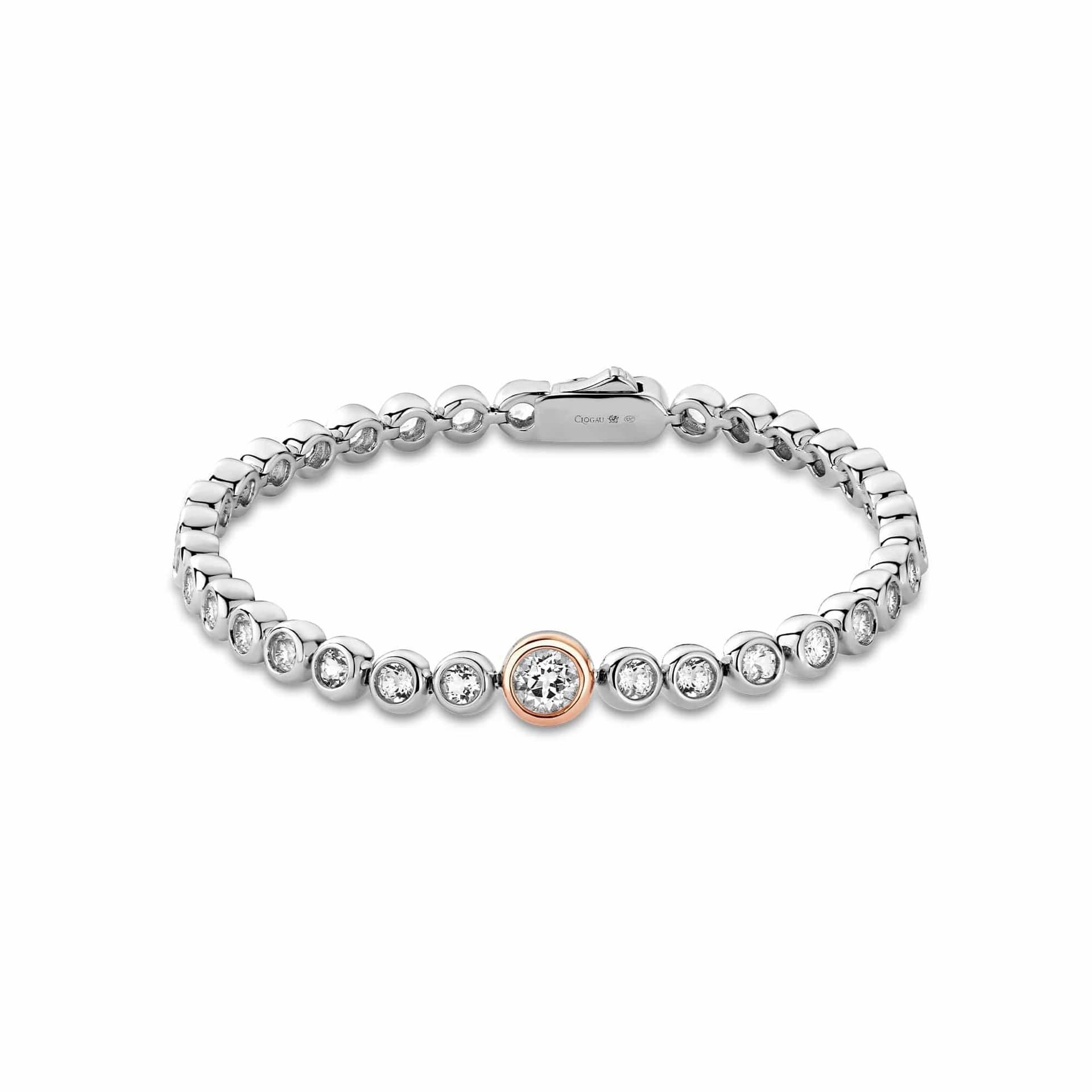 Clogau Clogau Women's Celebration Sterling Silver Tennis Bracelet with Topaz in Metallics