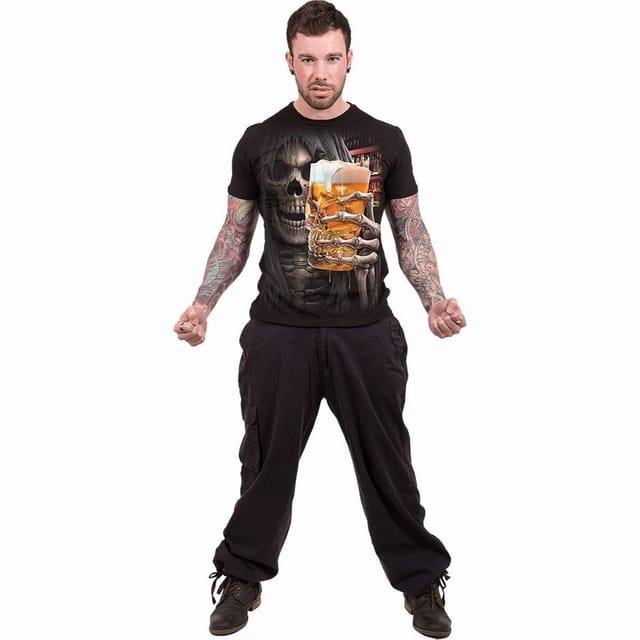 Spiral Spiral Men's LIVE LOUD - T-Shirt Black - 3