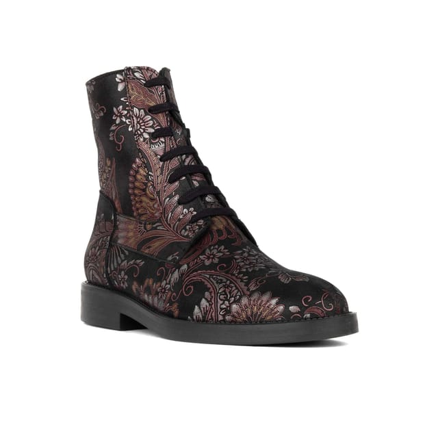 Embassy London Embassy London Women's Didi Wool - Black & Burgundy - 2