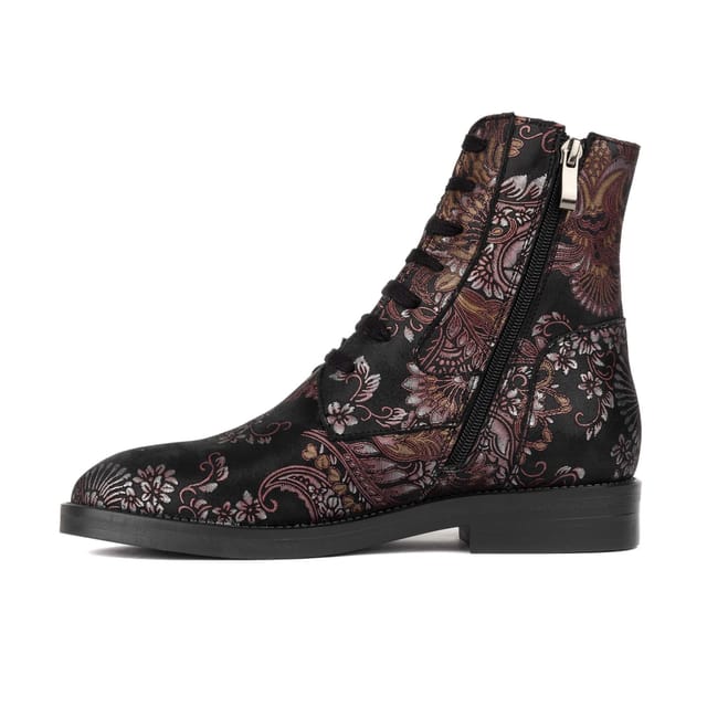 Embassy London Embassy London Women's Didi Wool - Black & Burgundy - 3