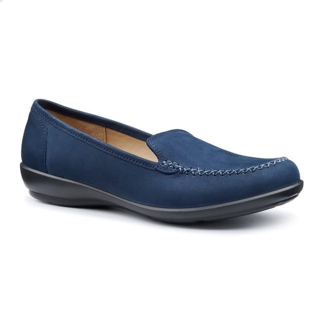 Hotter Hotter Women's Extra Wide 'Jazz' Moccasins in Navy - 2