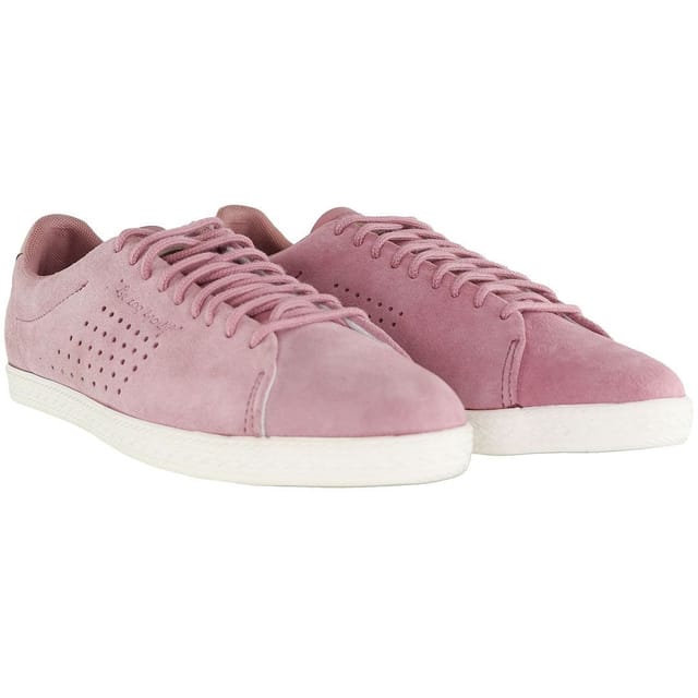 Le Coq Sportif Le Coq Sportif Women's Charline Lace-Up Pink Suede Leather Trainers - 2