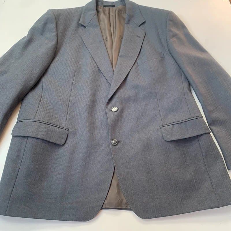 Magee Magee Ireland vintage blazer jacket blue 46 regular fine checked