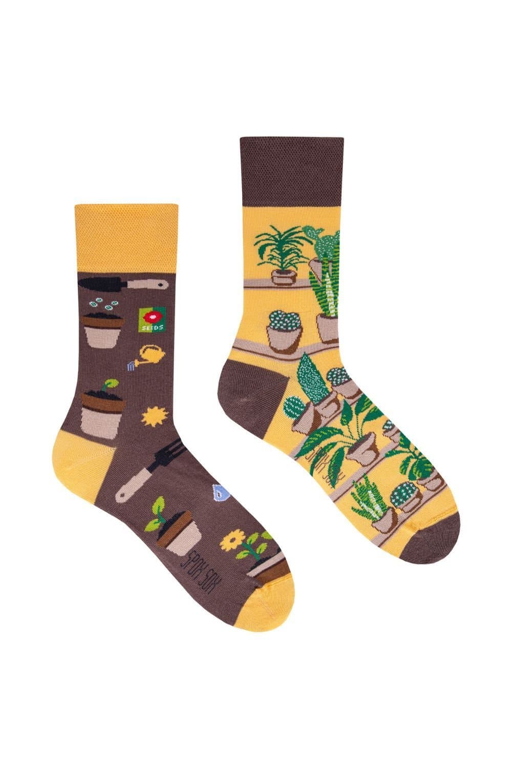 SPOX SOX SPOX SOX Men's 1 Pack Mismatched Novelty Odd Socks - Gardening