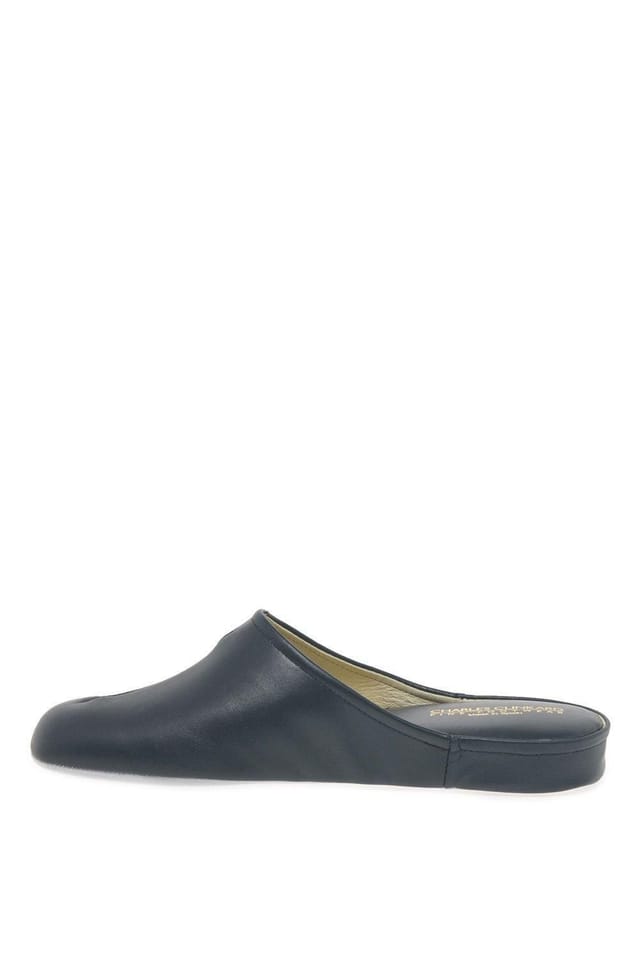 Charles Clinkard Charles Clinkard Men's 'Gavin' Leather Slippers in Navy - 2