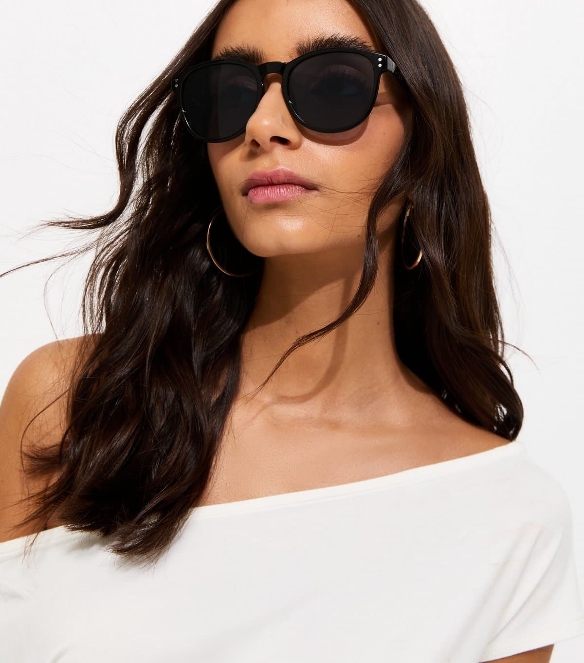 New Look Black D-Frame Sunglasses New Look
