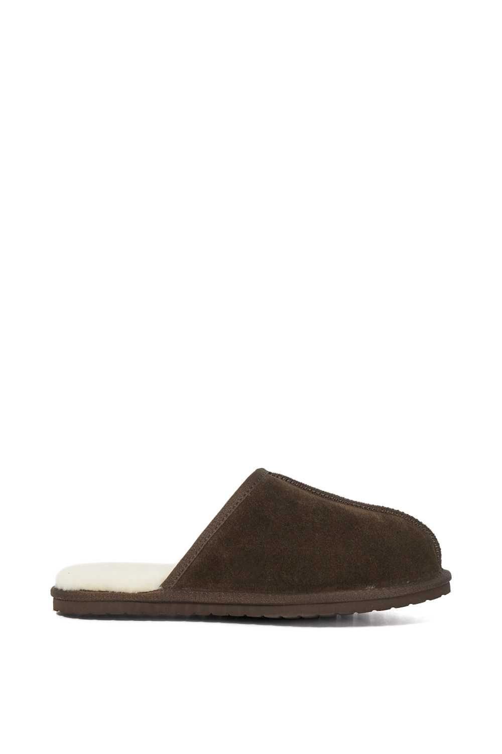 Dune London Dune London Men's 'Finny' Suede Slippers in Brown - 1