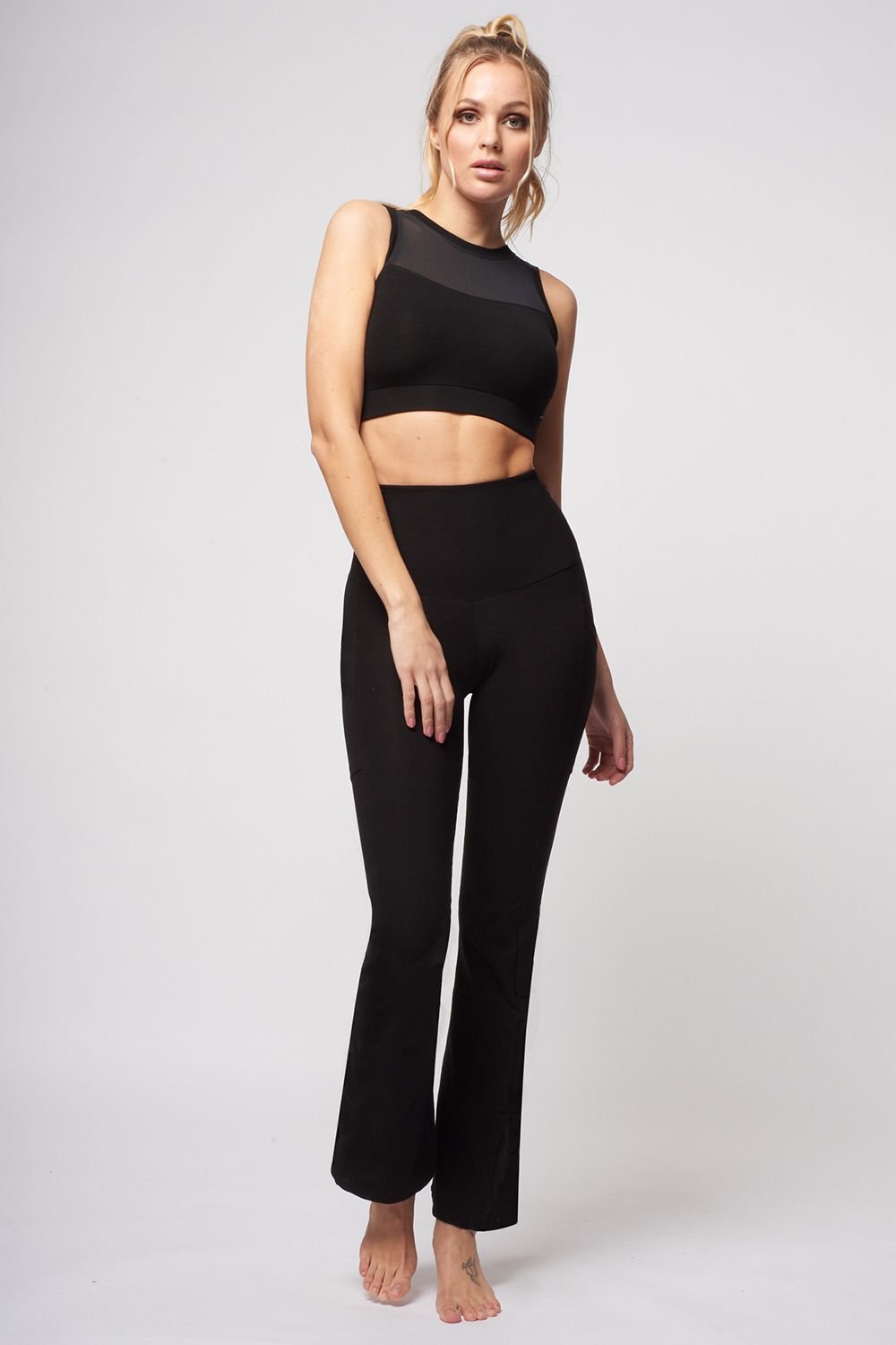 TLC Sport TLC Sport Women's Extra Strong Compression Pocket Bootcut with Standard Tummy Control in Black - 4